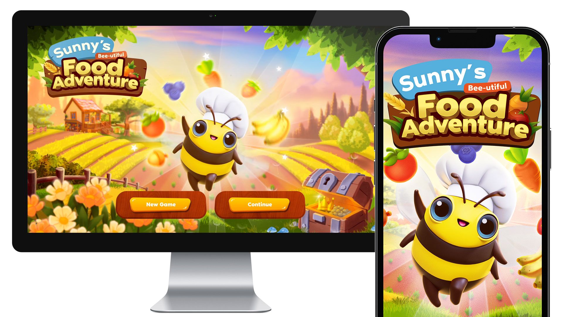 Sunny's Bee-utiful Food Adventure platform screen