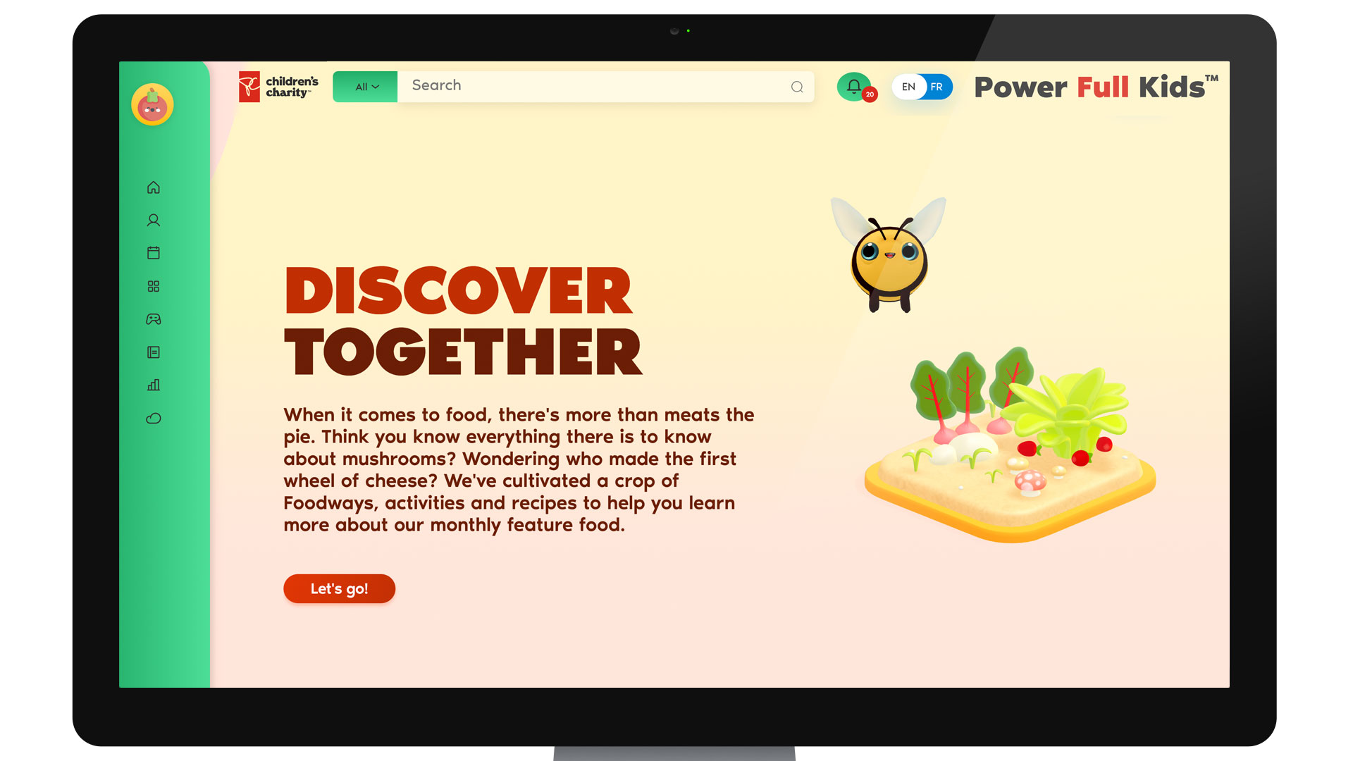 Power Full Kids platform first visual