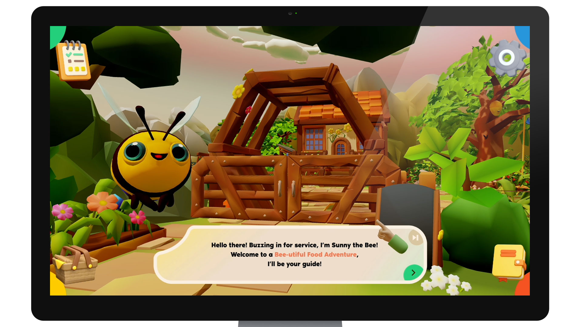 Sunny's Bee-utiful Food Adventure game intro